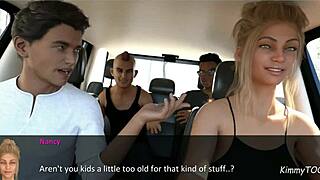 창녀 주부가 동네에서 큰 자지 유혹해