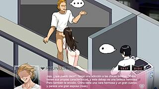 hentai game ntraholic wife sucking dick balcony