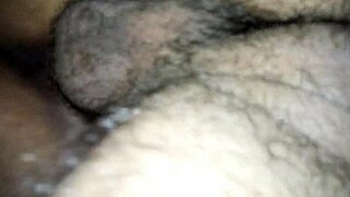 Girl bent over in bathroom, taking that big monster cock doggystyle