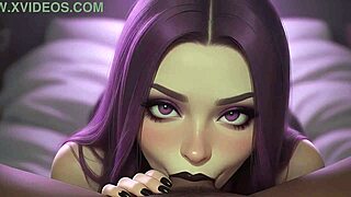 cute gothic girl loves bbc in her mouth