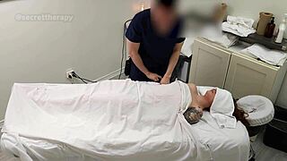 Alice, the young waitress, didn't expect my unique massage at our spa.