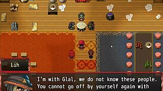 Redhead milf blocks with giant tits in harem hentai ep 14 😍