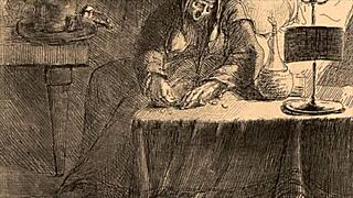 vintage comic illustration from antique collection