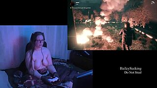 naked playthrough of alan wake part 7 featuring brunette bbw