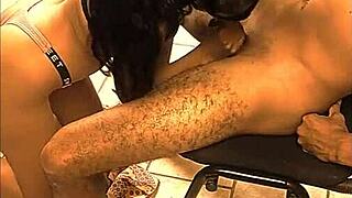 Latina brunette sucks and rides monster cock 😘