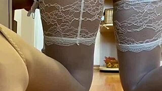 Blonde girl masturbating her ass with vibrator until orgasm 😍