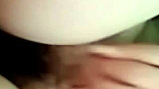 she loves my big cock making her pussy wet?