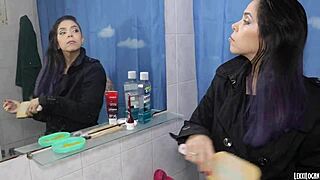 Big ass milf wifey in fishnets bends over for doggystyle cock in her asshole