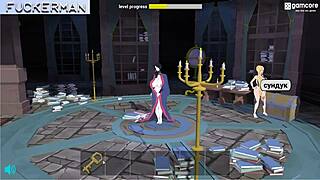 In fuckerman ero ring 0 2, the blonde rides a monster cock for anal and blowjob action with cum