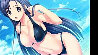 anime girls in sexy ecchi moments