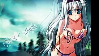 anime girls in sexy ecchi moments