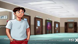 In summertime saga, the character teaches french in episode one thirty five