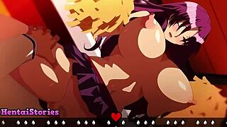 local slut gets passed around and used in the cartoon anime hentai world