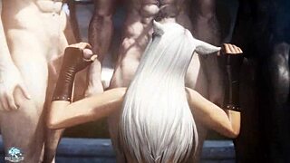 ffxiv catgirl gets fucked in limsa lominsa with nude mods