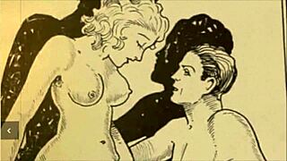 Vintage erotic drawings from retro anime and hentai collections.