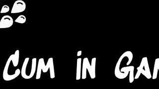 Horny girlfriend rips shirt in hentai game