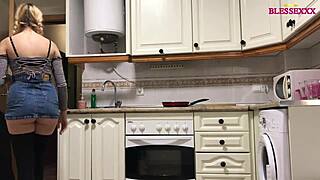 teen slut loves shaved cocks in homemade kitchen hentai