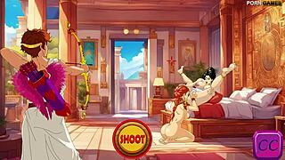 Cupid FUCKS horny Greek whores in wild cartoon action.