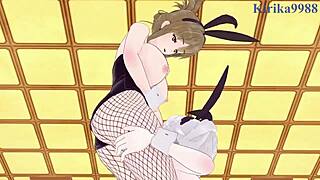 Kusuha Mizuha and Friends in Intense Lesbian Play from Super Robot Wars Hentai