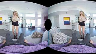 Blonde Arya Fae Celebrates Valentine In VR Reality
