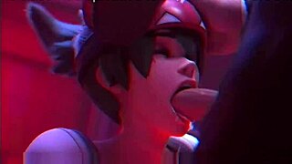 kiriko gets face fucked in yeero's time anime hentai