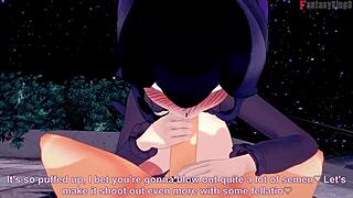 Hex Maniac trainer class engages in sex in classroom fantasy