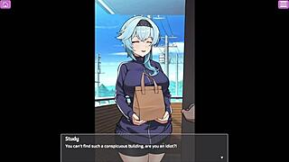 Busty Delivery Worker Exposed With Big Tits And Toys In Anime Game