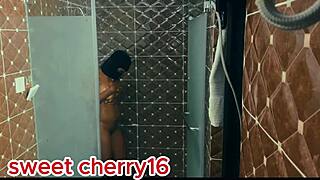lonely african girl warms pussy alone