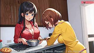 18살 후타나리 계단언니 큰자지 보지 크림파이 비명 오르가즘 큰가슴 3D 애니