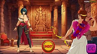 Cupid NGENTOT Pelacur Yunani Horny di Aksi Kartun Liar.