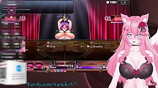 Horny catgirl kanakovt gets vibed teased before using sex machine cumming for viewers