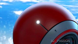 Dickgirl android seduces woman in space