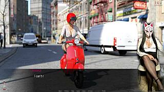 long legs grinding old dude's crotch in cosplay hentai 😏