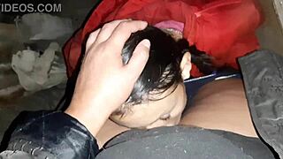 we hid from rain in abandoned ranch for lesbian sex with dirty talk