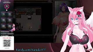 Horny catgirl kanakovt gets vibed teased before using sex machine cumming for viewers