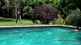 Intense Pool Sex With Latin Gay Teen