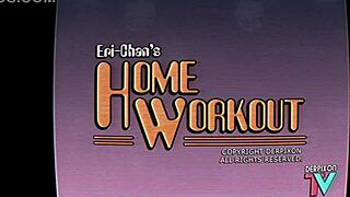 Eri-Chan's Home Workout in Anime Hentai