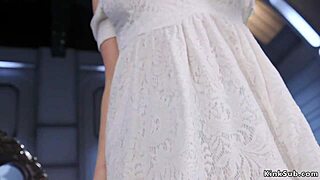 big tits blonde fucks machine?