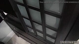 college teen squirts as suspended step sis 😈