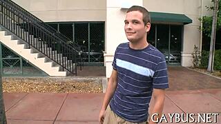 Watch this gay scene featuring a huge 10-pounder in detailed action