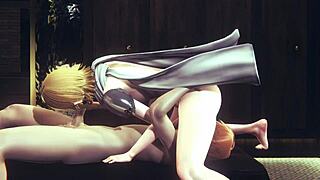yaoi femboy zelda link 69 threesome in cosplay