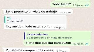 Stepmother's Whore Texts Me On Whatsapp While Father Is Away