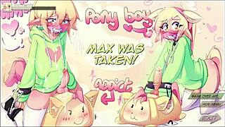 max the elf teasing with big cock?