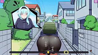 Busty Delivery Worker Exposed With Big Tits And Toys In Anime Game