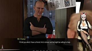 long legs grinding old dude's crotch in cosplay hentai 😏