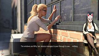 long legs grinding old dude's crotch in cosplay hentai 😏