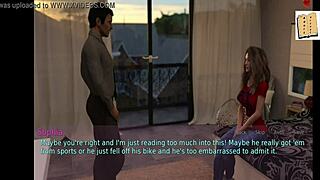 A wife and her stepmother, both 56, share intimate moments.