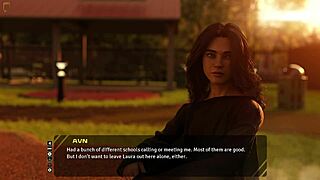 This stunning long-haired brunette in Move the Chains 05 wants to talk about the old days in taboo hentai 3d game