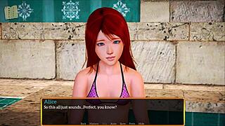 My new family encounters with small tits redhead