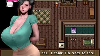 rescuing two hot milfs from zombies in hentai game, big tits and ass everywhere 😍